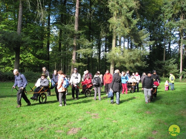 randonnée sportive avec joëlettes, Tervuren, 2012